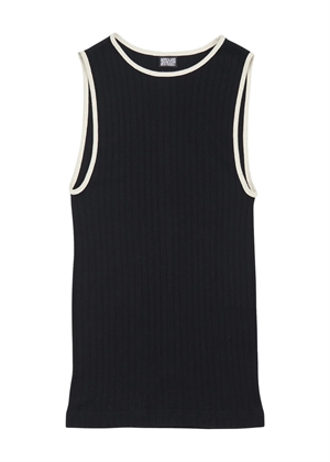 NPS kontrast tank top Black/Ecru Nørgaard På Strøget
